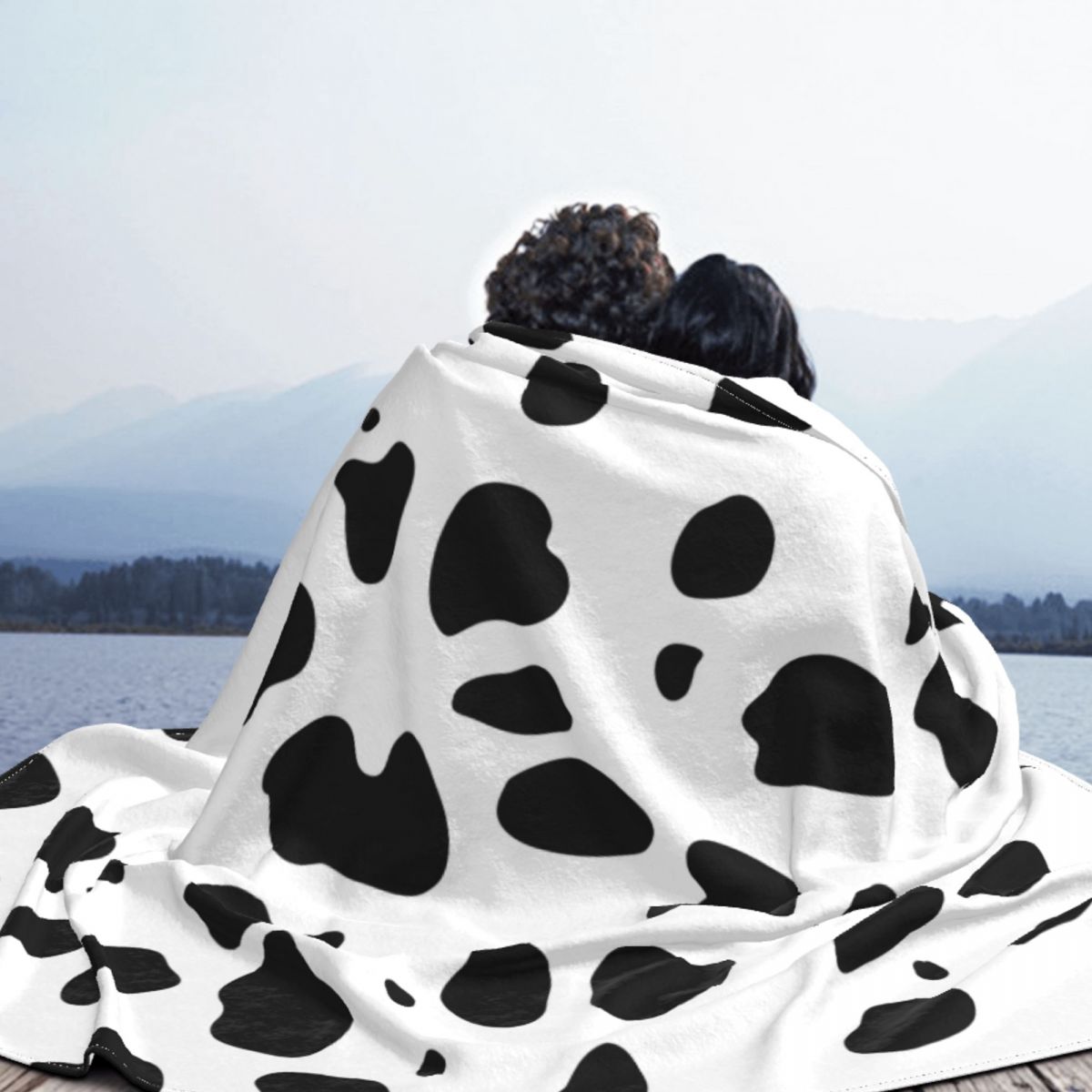 Dalmatian Spots Animal Texture Blanket