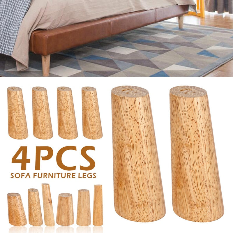 Wood Furniture Leg Slanting Straight Feet