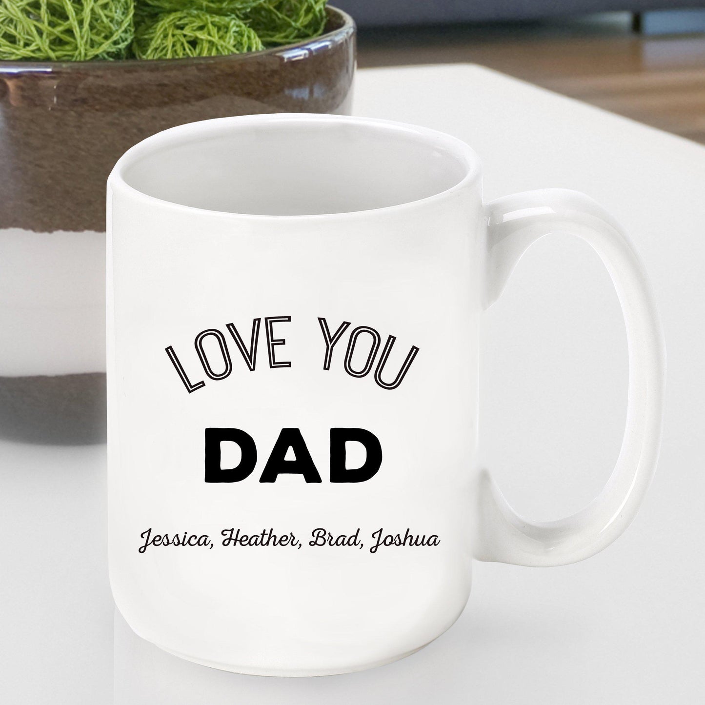 Personalized Love You Dad/Grandpa Coffee Mug