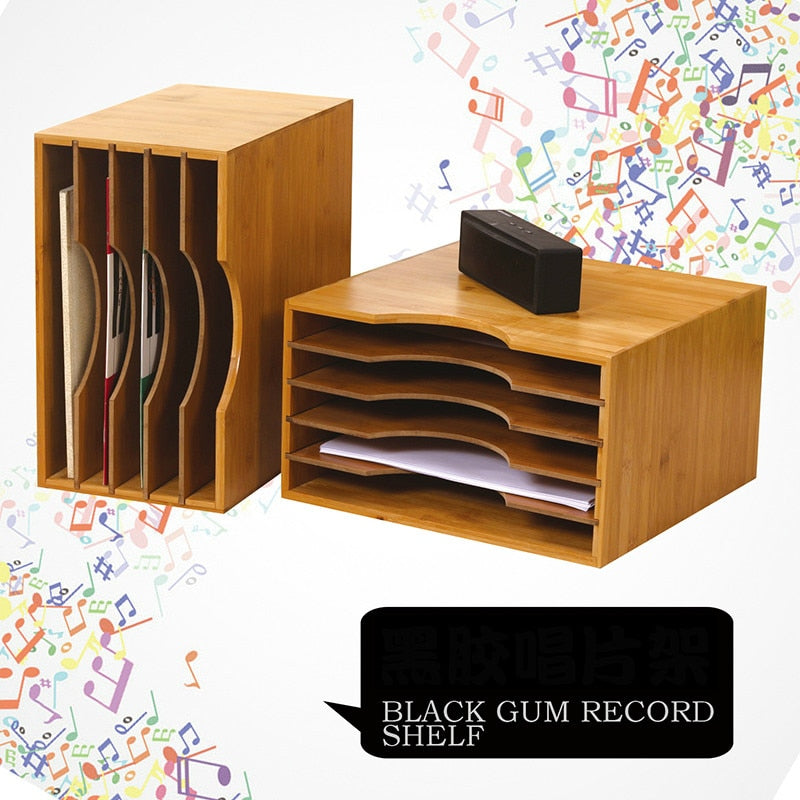 Record Shelf Classical Nostalgic Storage Rack