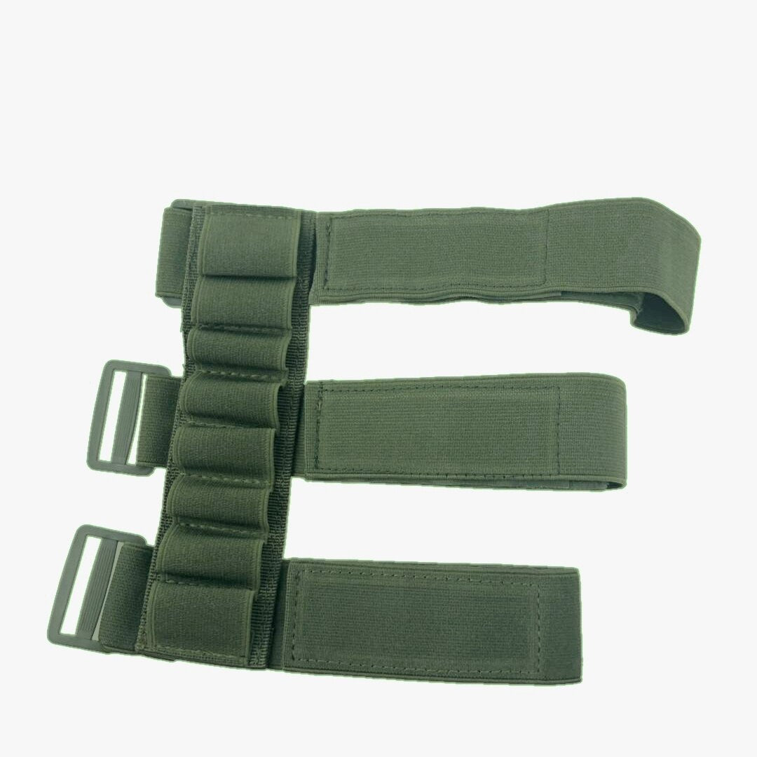 Tactical Airsoft Hunting Molle 8 Rounds GA Shot Gun Shells Holder Shooting Arm Band 12 Gauge Bullet Ammo Cartridge Pouch