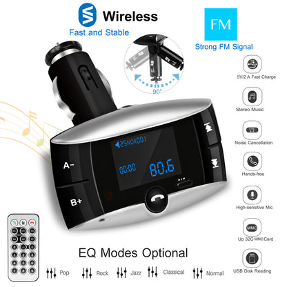 Car Wireless FM Transmitter USB Charger