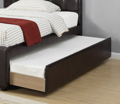 Full Size Bed Furniture Wooden Slats Square Box