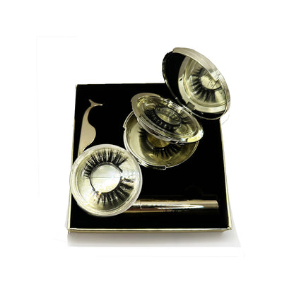 Gilded Glamour 3-in-1 Magnetic Eye Lashes Makeup