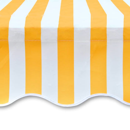 Awning Top Canvas Sunflower Yellow & White
