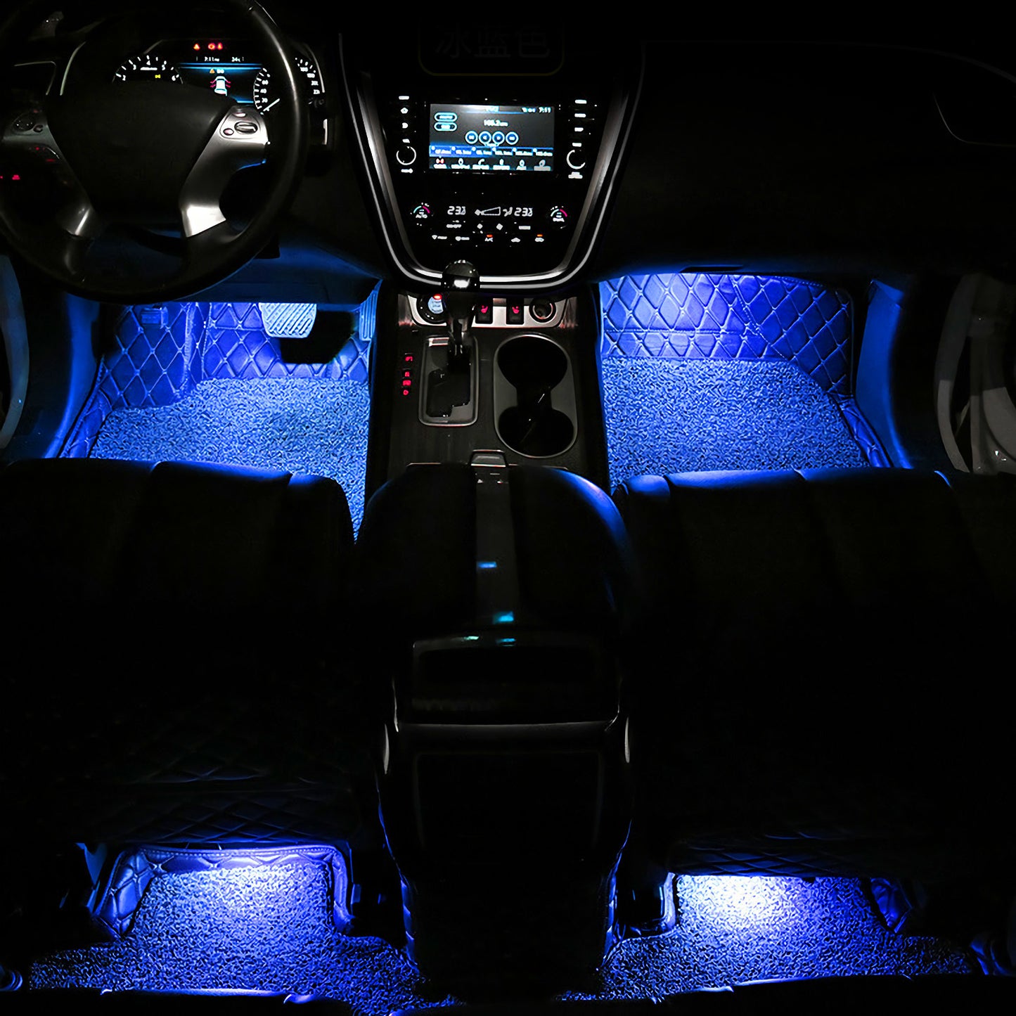 4Pcs Car Interior LED Decorative Lamp