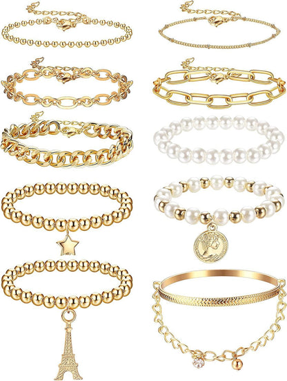 Chain Bracelets Set for Women