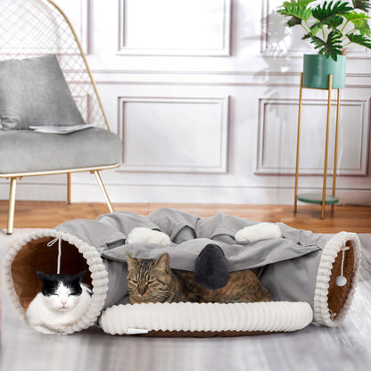 Collapsible Cat Tunnel Bed;