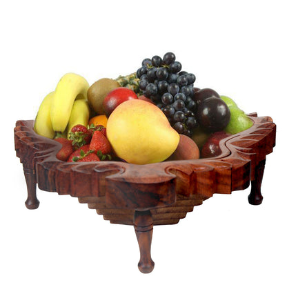 Wooden Handmade Collapsible Foldable Fruit Basket
