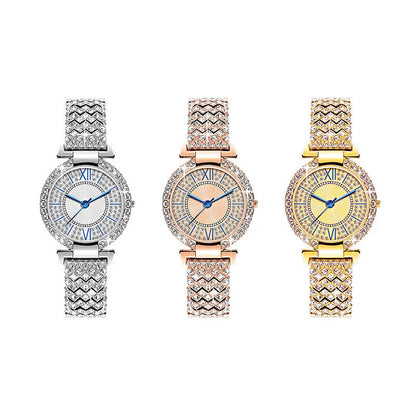 Full diamond ladies watch women's watch quartz