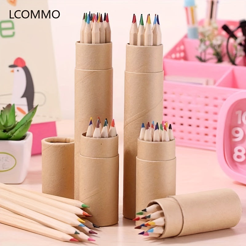 Art Colored Pencils 12 Colors Wooden Pencil Set
