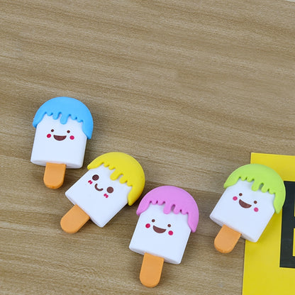 4pcs Ice Cream Shaped Eraser