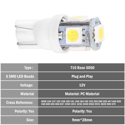 Kit LED Car Light Bulbs 1000lm