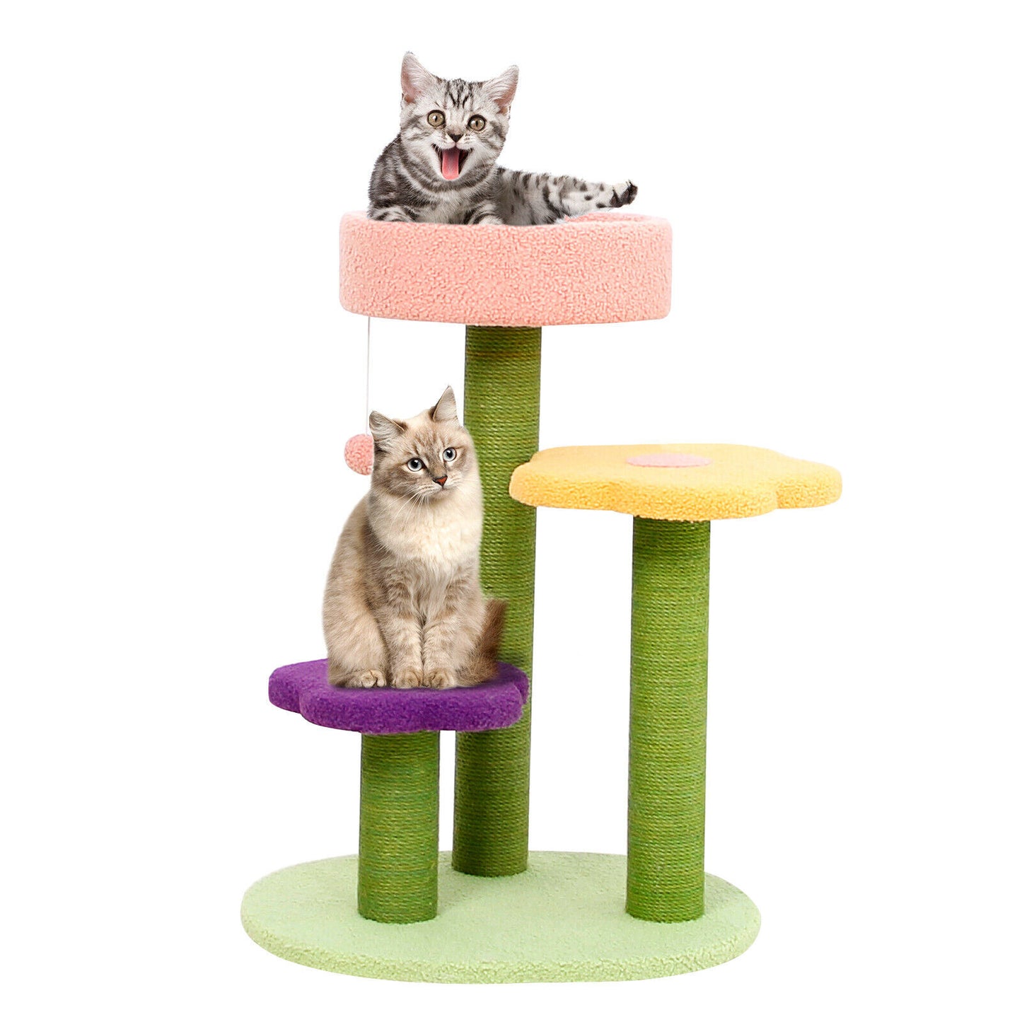 Flower Cat Tree Sisal Covered Scratching