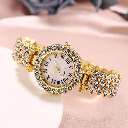 Rhinestone Quartz Women Bracelet Watch