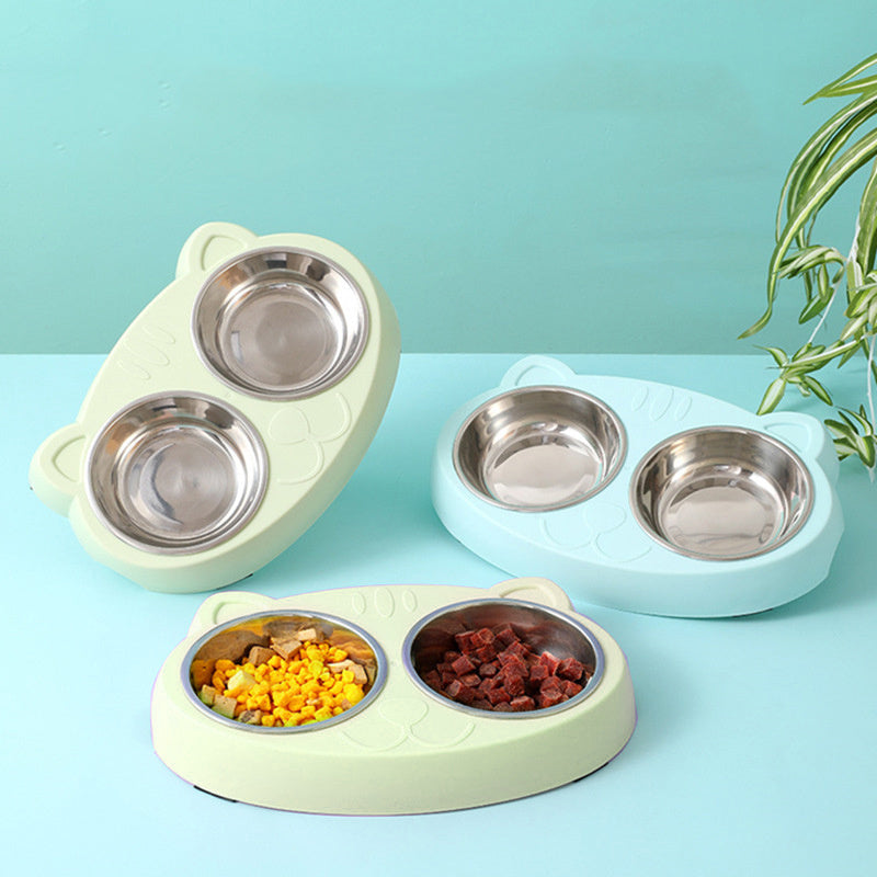 Double Dog Water And Food Bowls