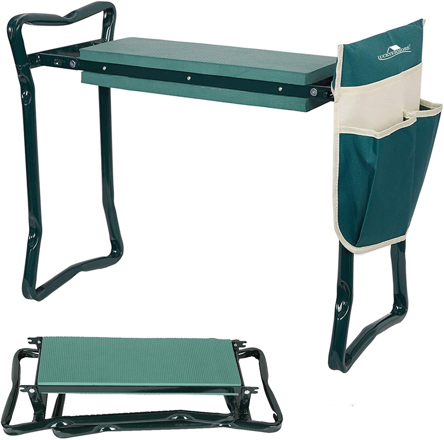 Kneeler & Seat Folding Multi-Functional Steel Garden Stool