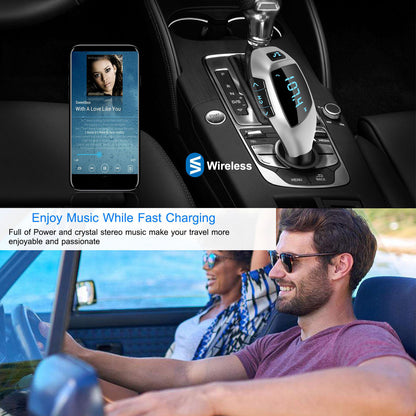 Car FM Wireless Transmitter USB Charger