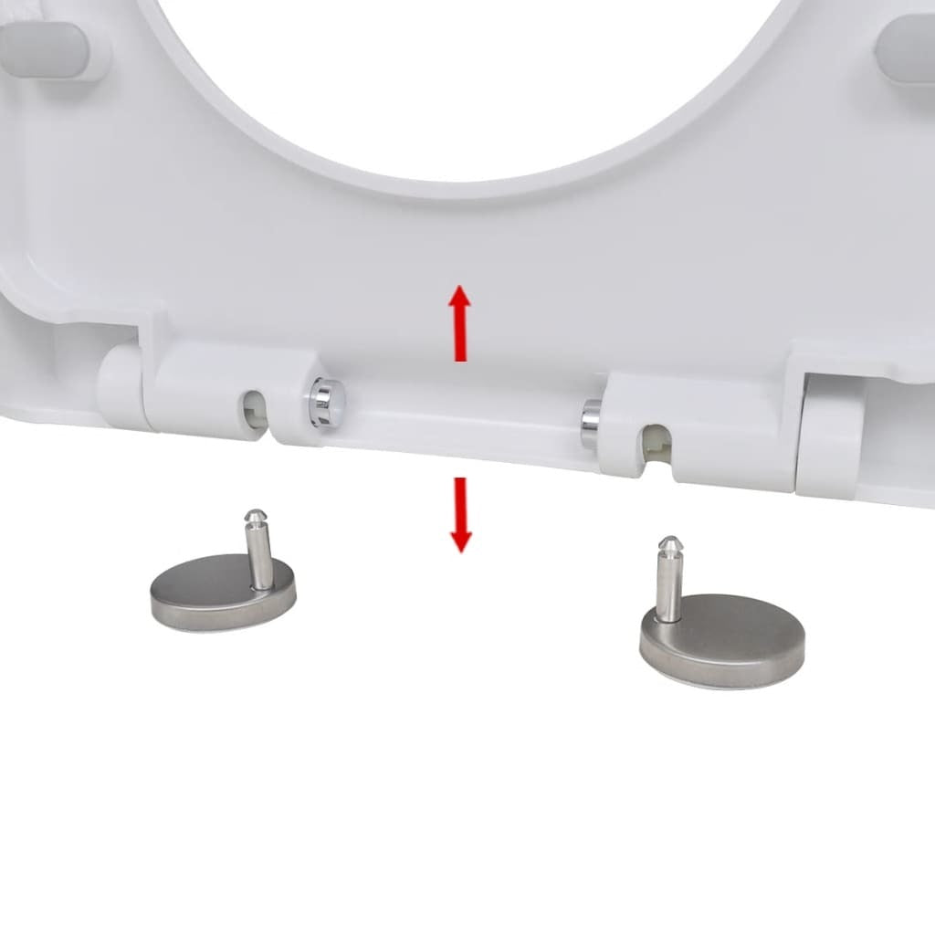 Soft-close Toilet Seat with Quick-release Square