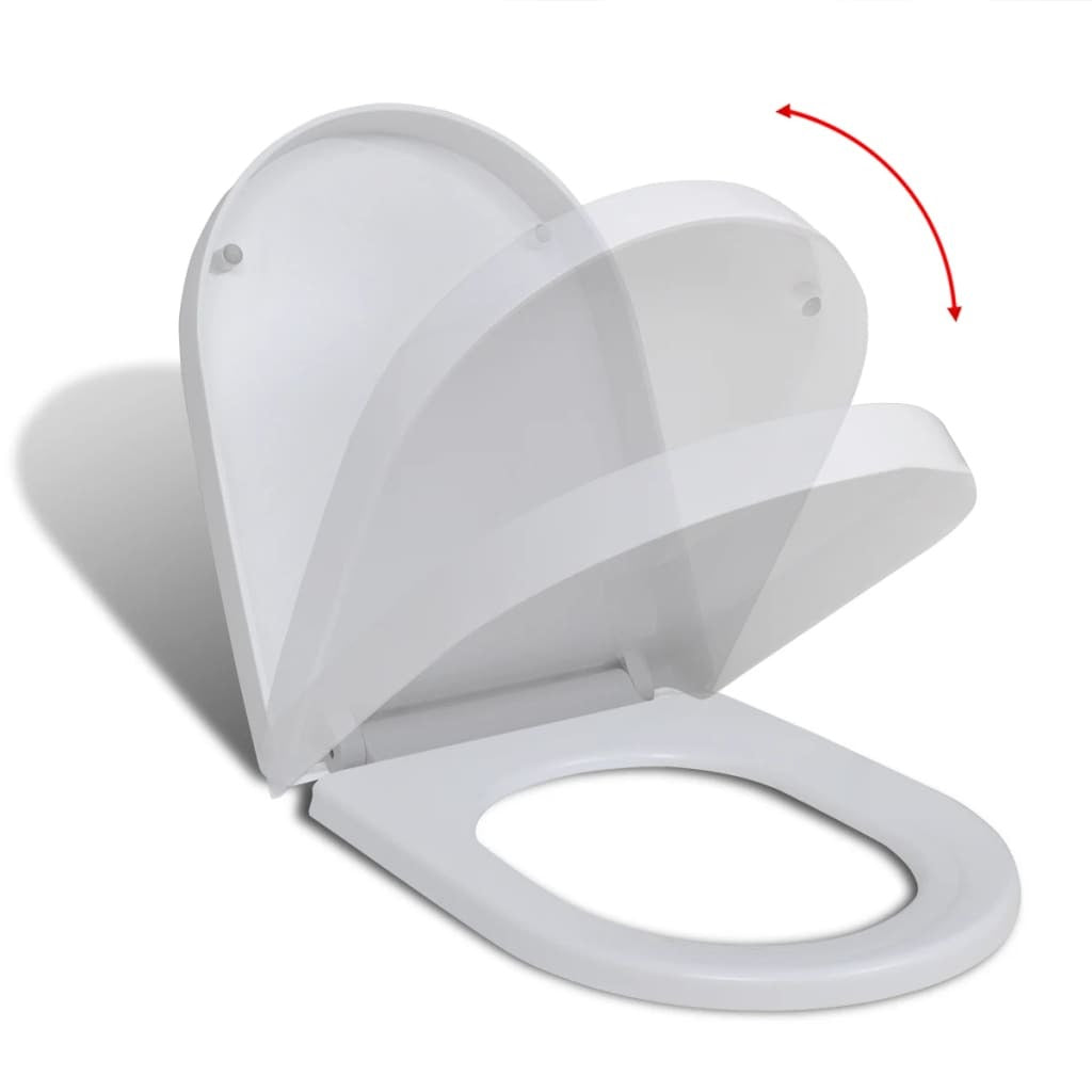 Soft-close Toilet Seat with Quick-release Square