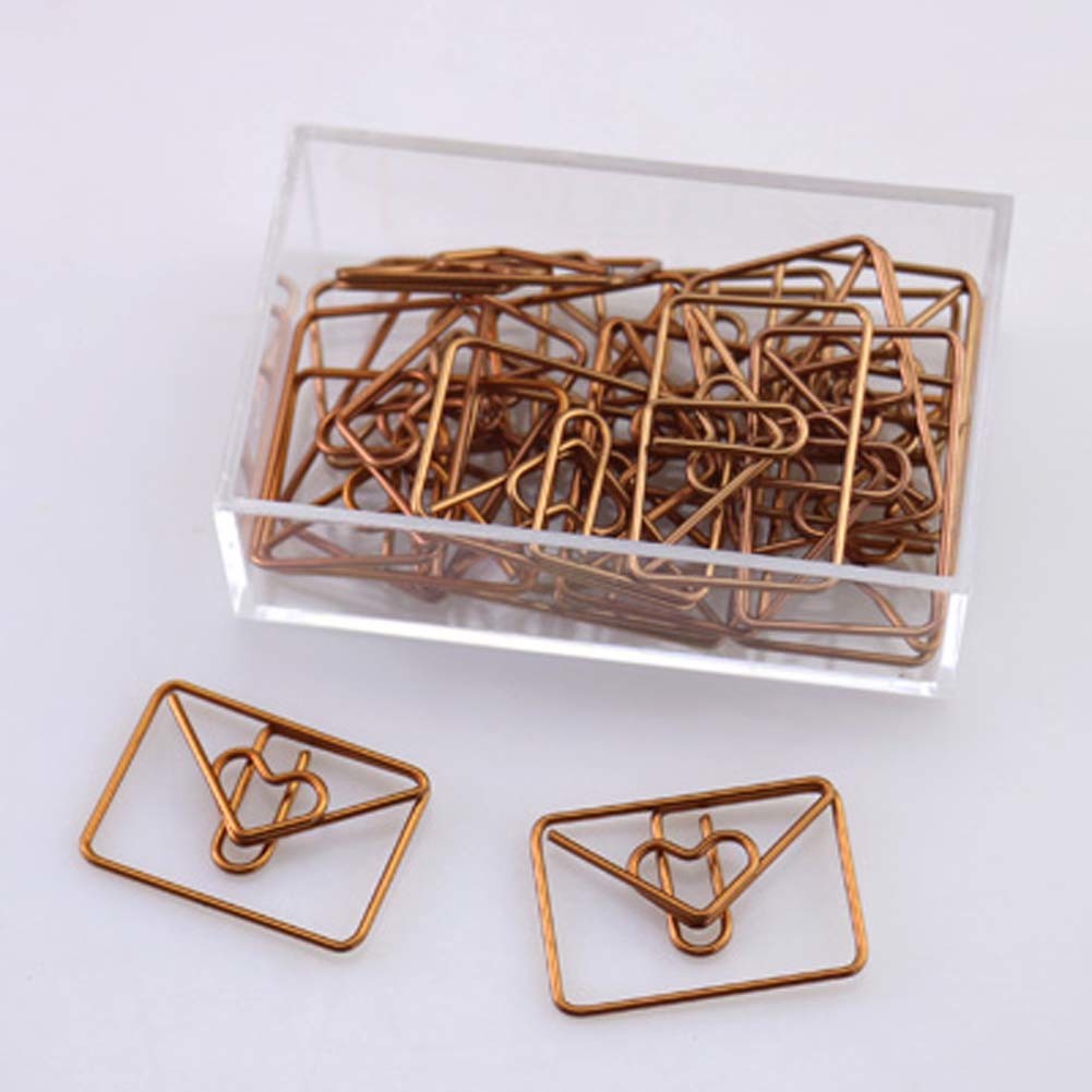 25 Pieces Envelope Shapes Paper Clips