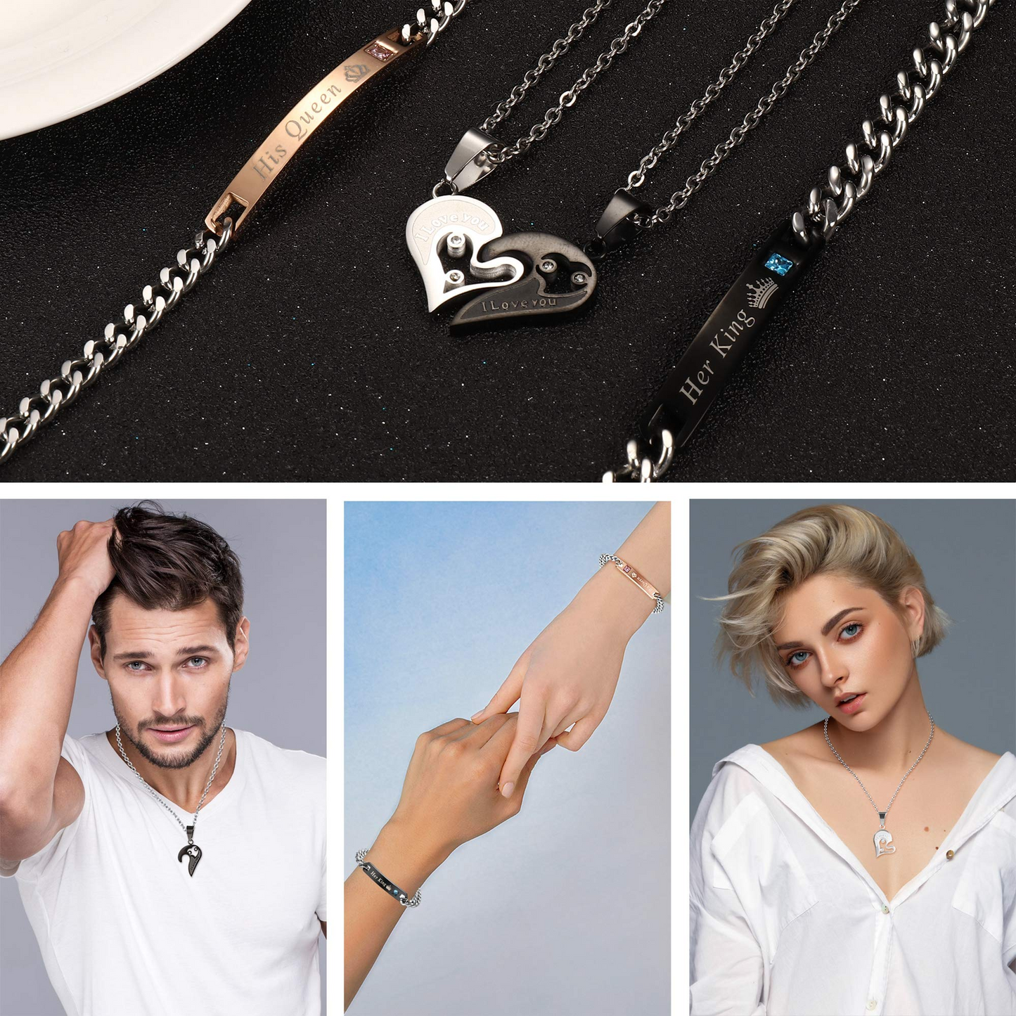 I Love You Promise Rings Necklace