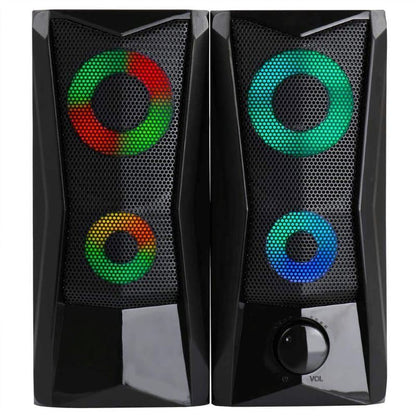 Household Computer Gaming Speakers With LED RGB Lights