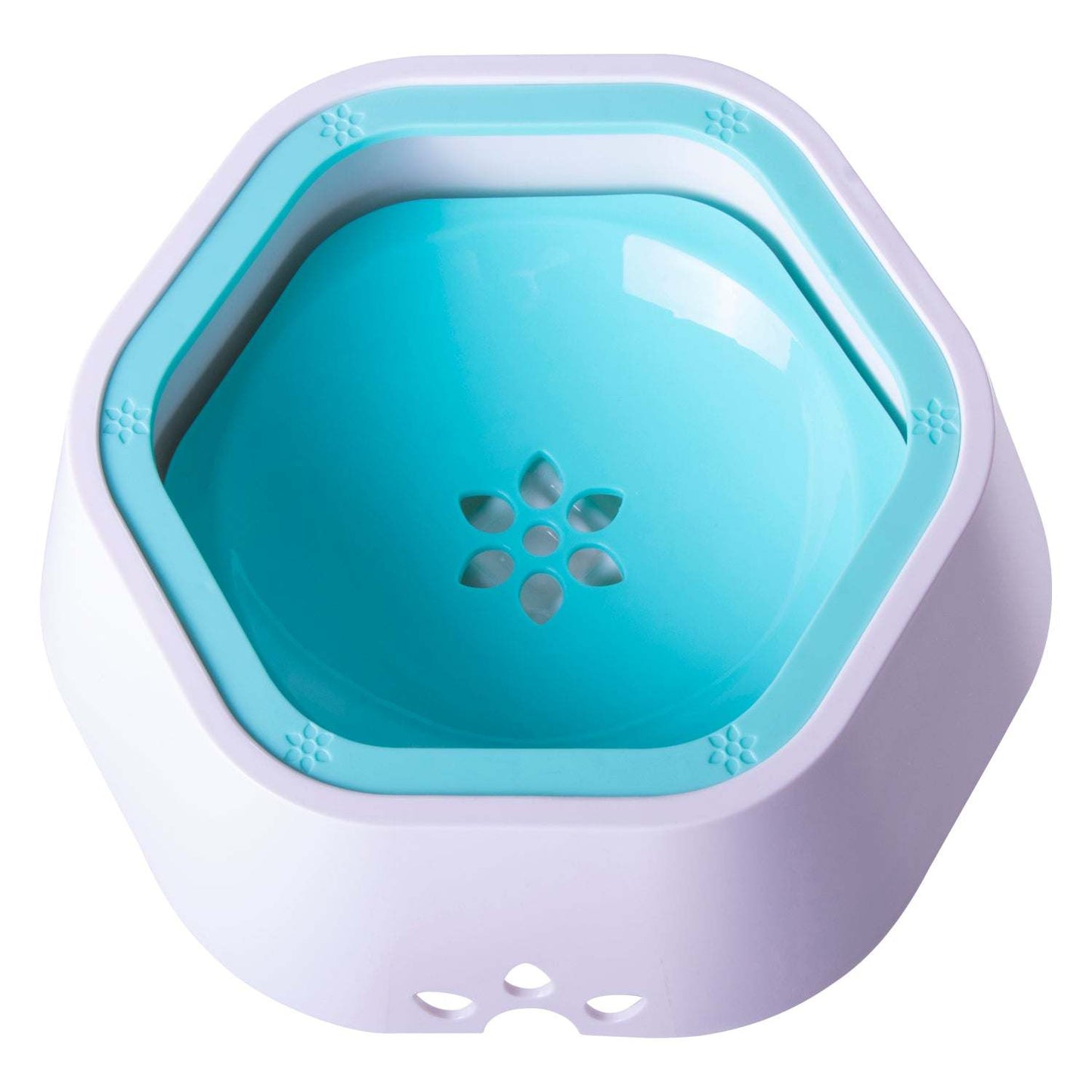 2-in-1 Food and Anti-Spill Water Pet Bowl