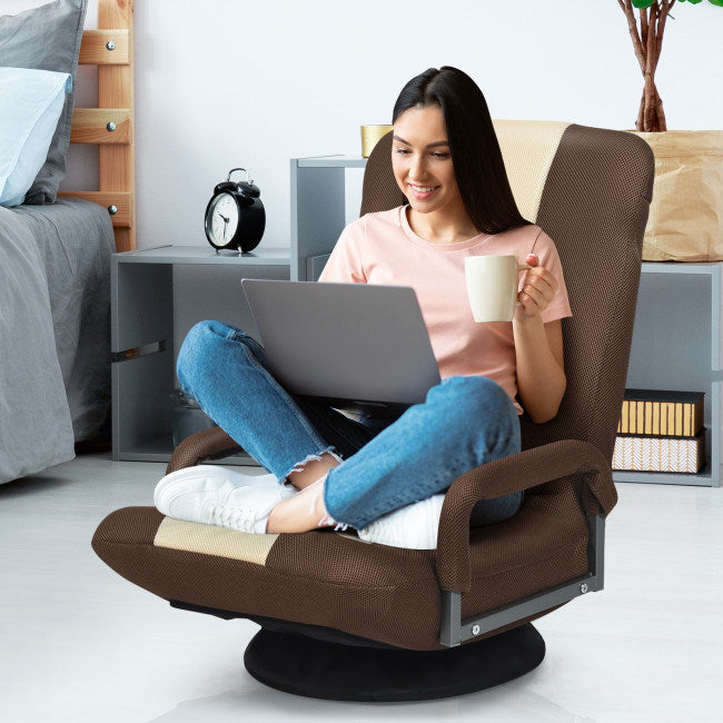 360-Degree Swivel Gaming Floor Chair