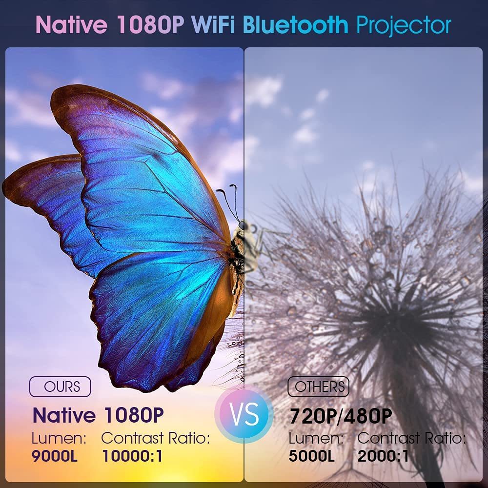 WiFi Bluetooth Projector