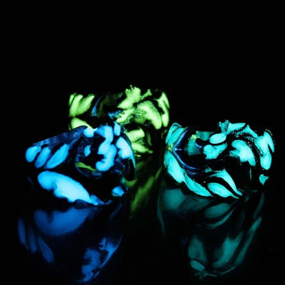 Mens Glow in the Dark Dragon Ring