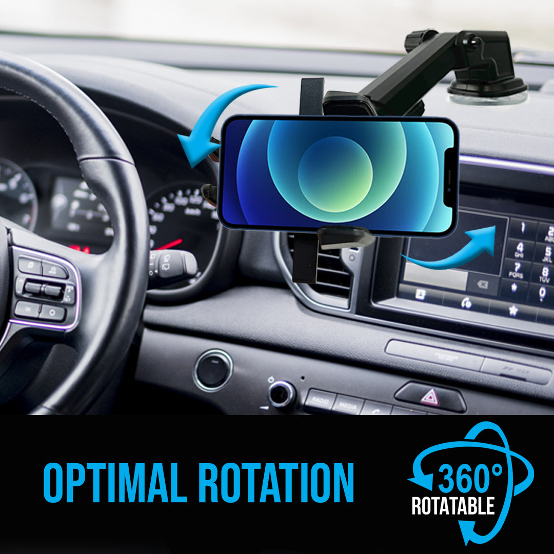 One Touch Car Phone Mount Holder