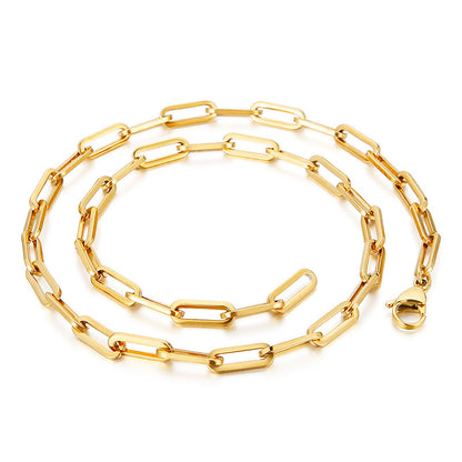 Rectangle Link Chain Necklace Bracelet
