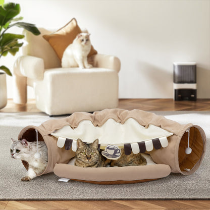 Collapsible Cat Tunnel Bed;