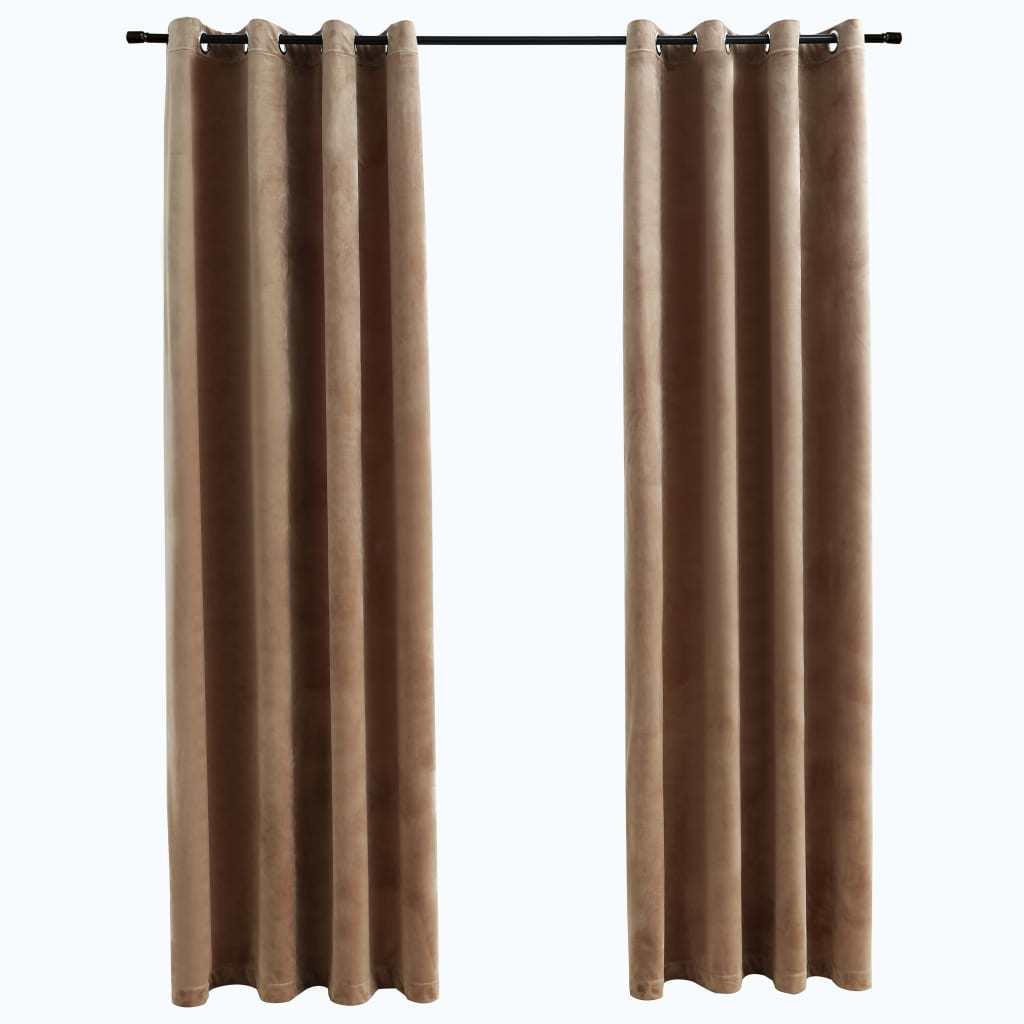 Blackout Curtains with Rings 2 pcs