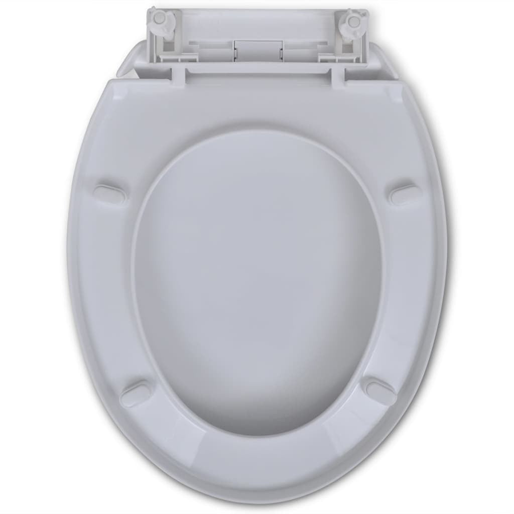 Soft-close Toilet Seat White Oval