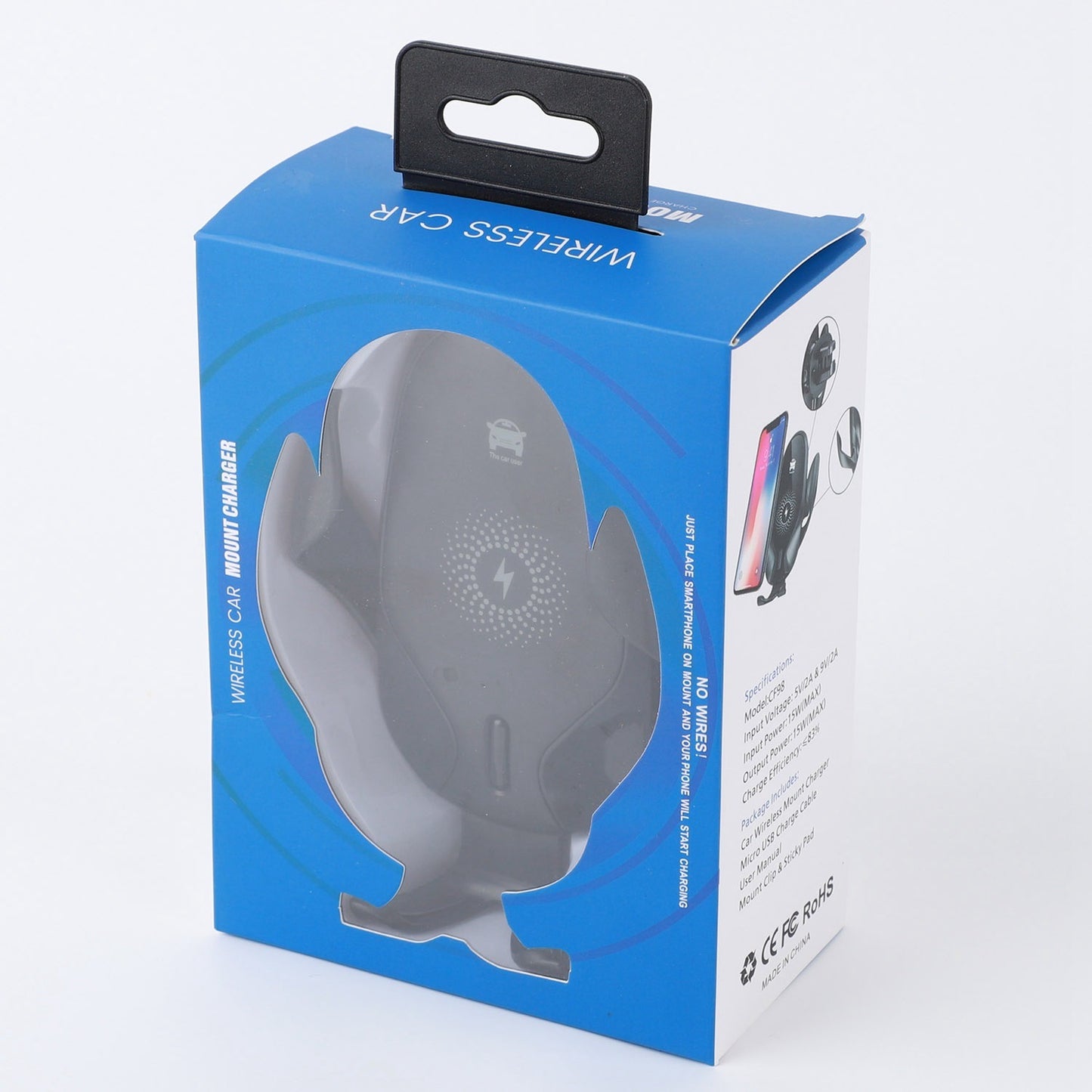 Wireless Car Charger 15W Qi Fast Charging Car Mount