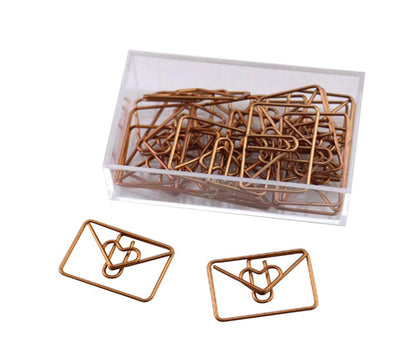 25 Pieces Envelope Shapes Paper Clips