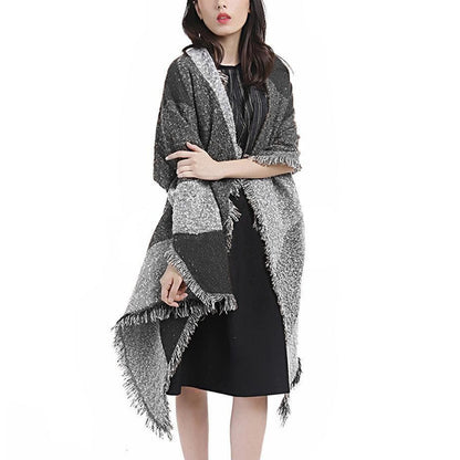 Women Winter Warm Scarf Long Soft Knitted Shawl