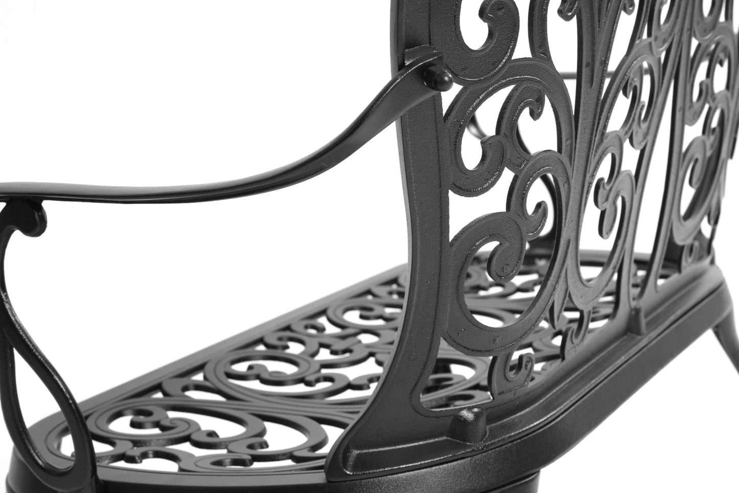 Outdoor Patio Bench All-Weather Cast Aluminum Loveseat