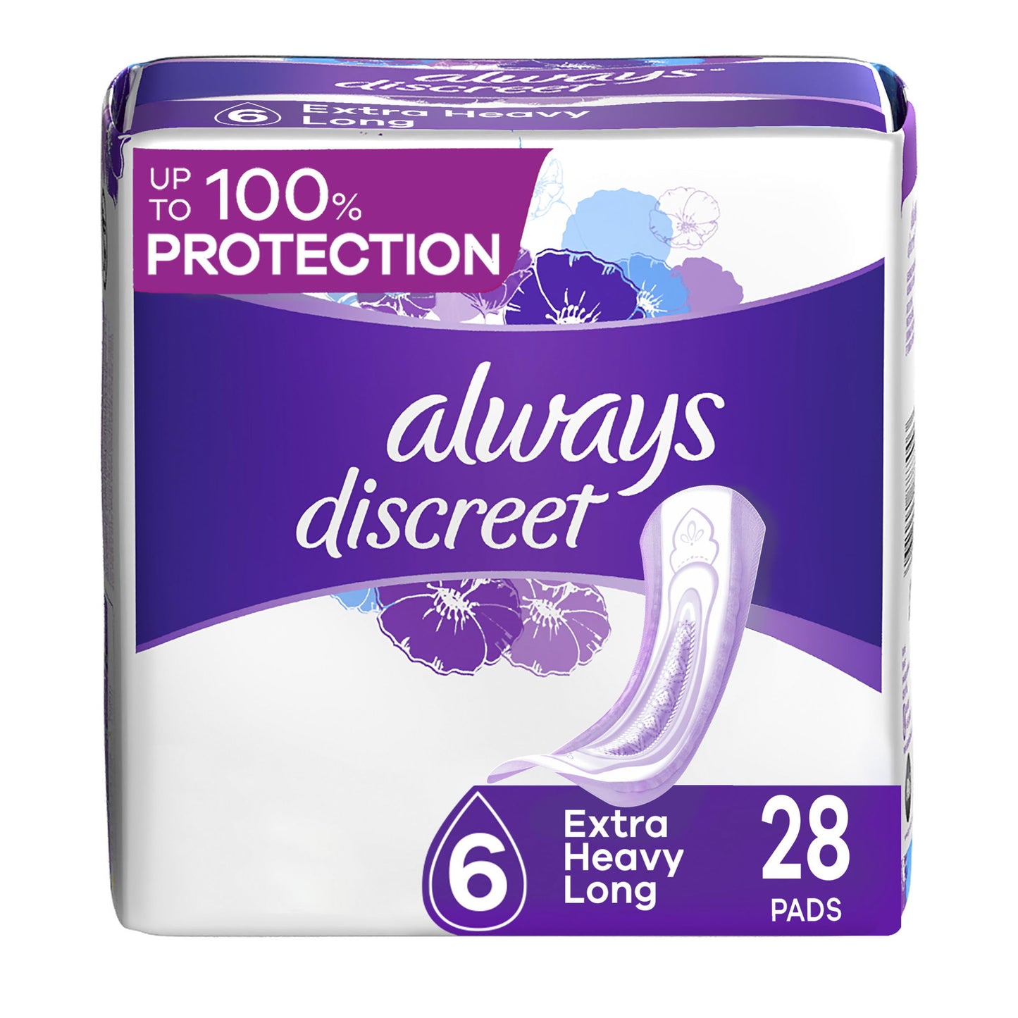 Discreet Extra Heavy Long Incontinence Pads