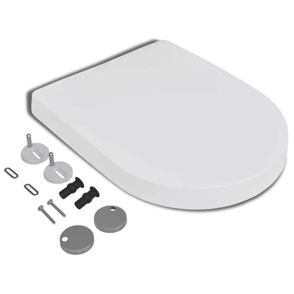Soft-close Toilet Seat with Quick-release Square