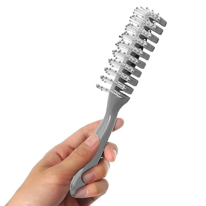 Gray Hair Brush for Men 8 Inch