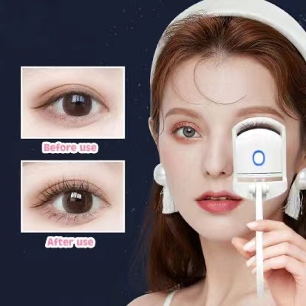 Portable Heated Eyelash Curler Makeup Tool