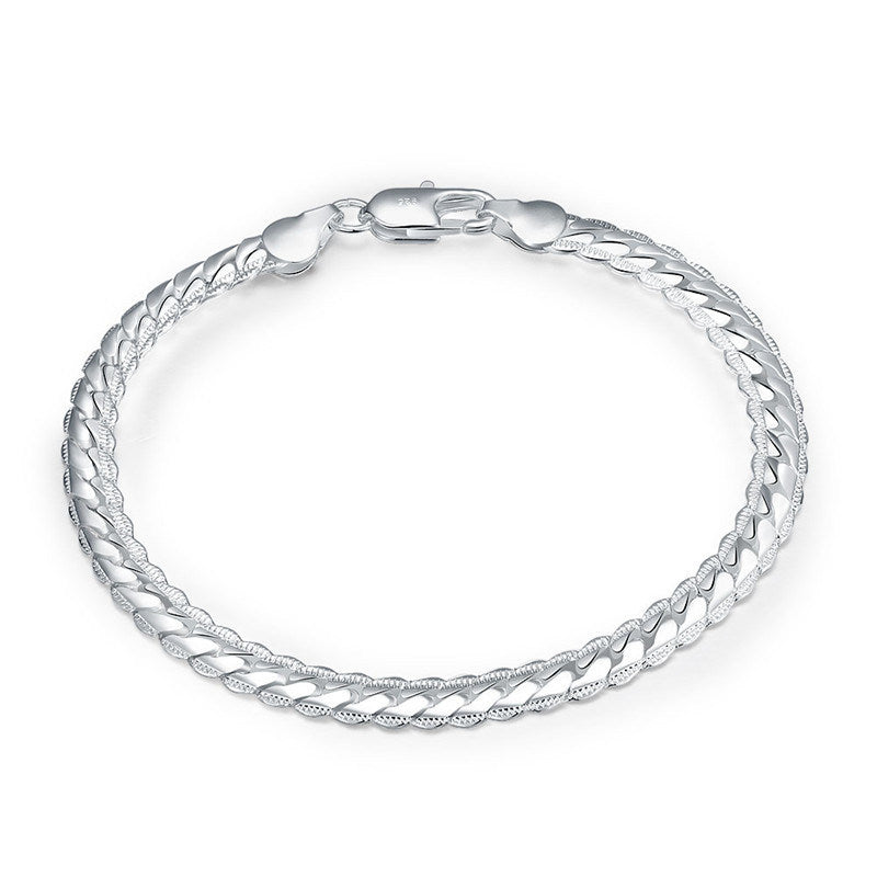 Fashion charm Plated Silver  Bracelet