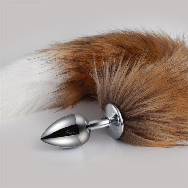 Metal Feather Anal Toys Fox Tail Anal Plug
