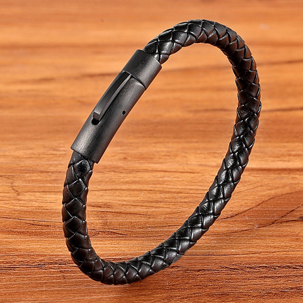 Classic Style Men Leather Bracelet