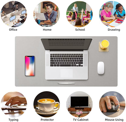 Large Size PU Leather Waterproof Mouse Pad