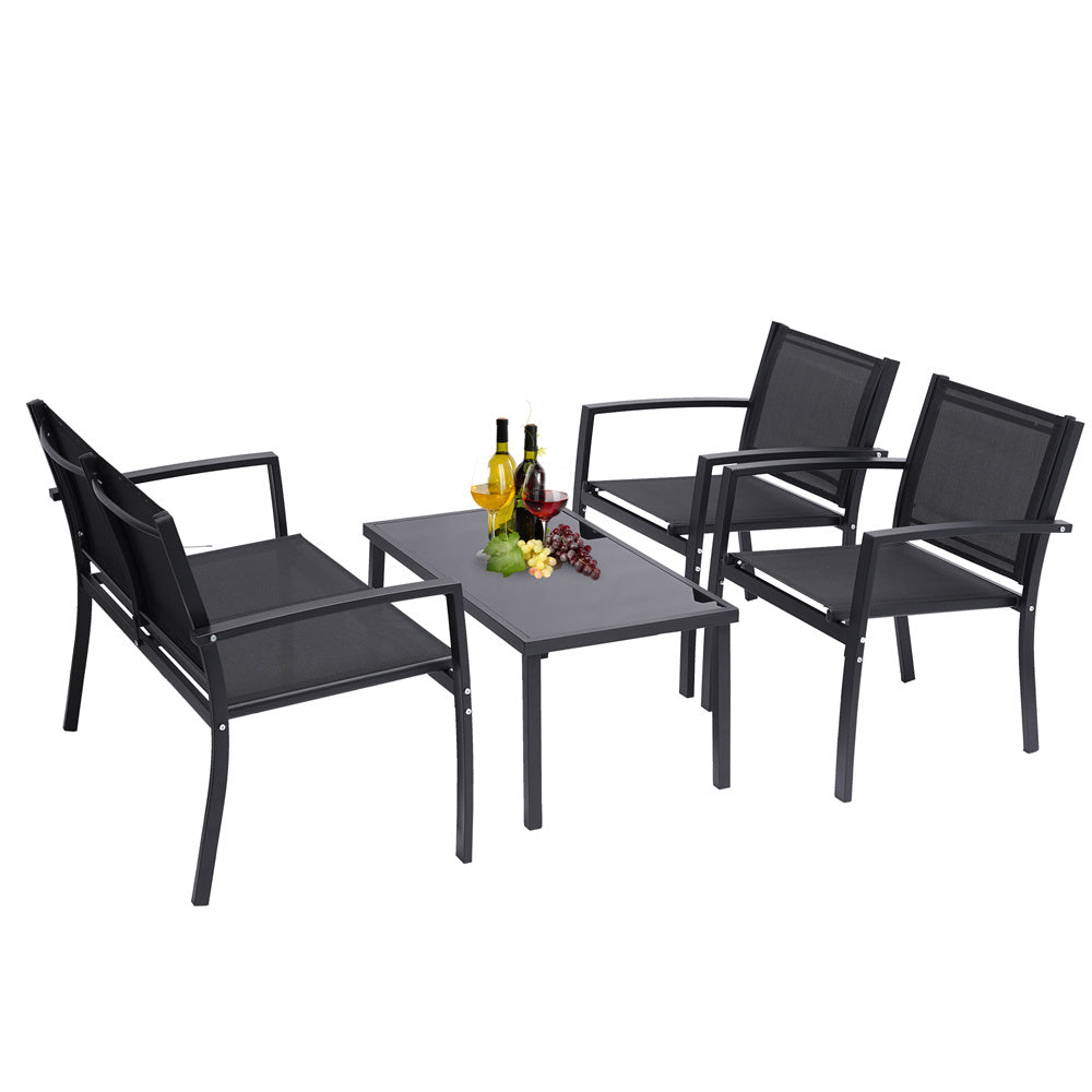 4 Pieces Patio Furniture Set Outdoor Garden