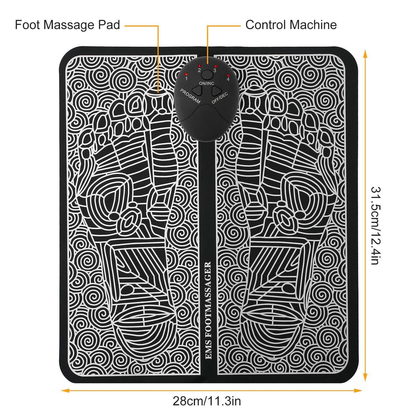 EMS Foot Massage Pad Electric Stimulator Massager